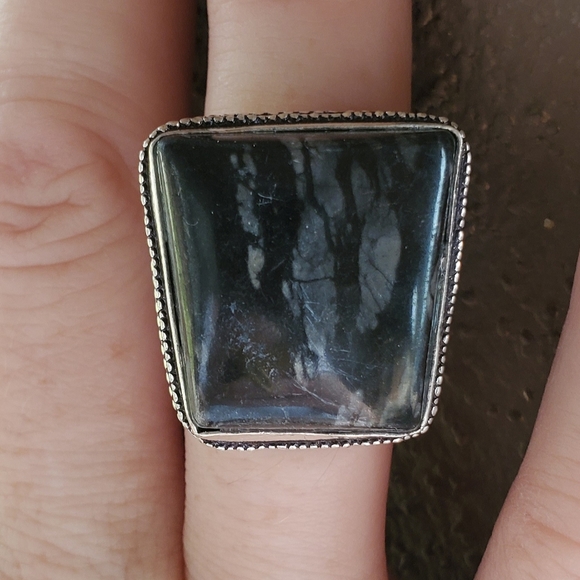 New Picasso Jasper 925 Silver Ring. - Picture 7 of 12